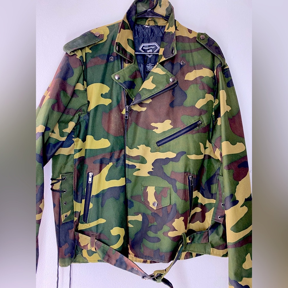 XXL New Biker Jacket Camouflage Heavy